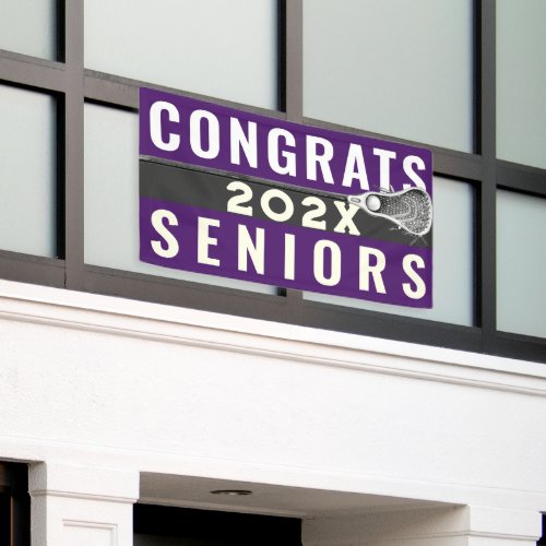 Lacrosse Senior Night Congrats Banner