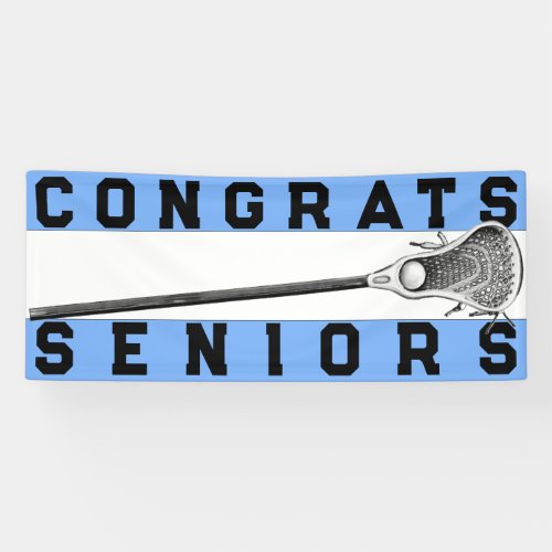 Lacrosse Seniors Light Blue Banner