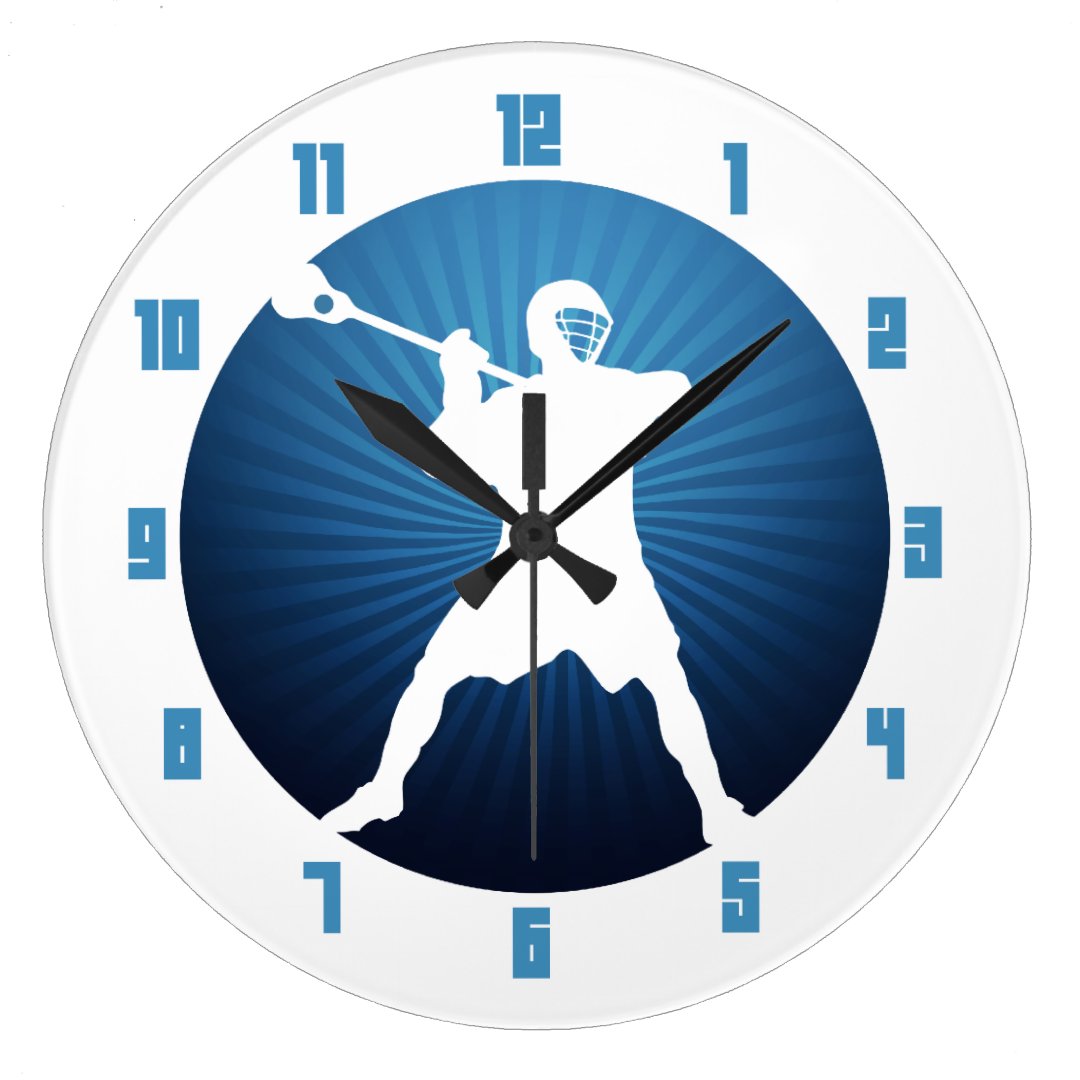 Lacrosse Shooter clock Zazzle