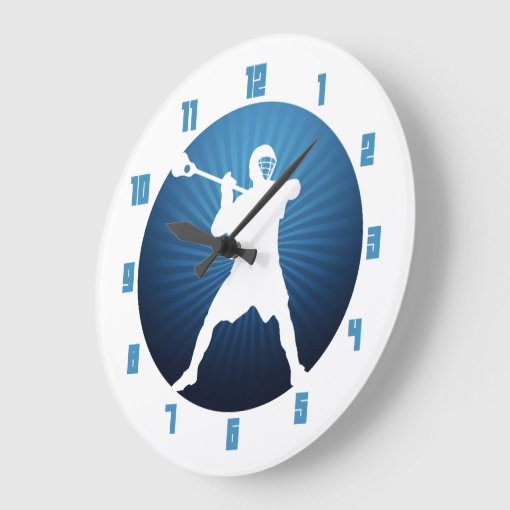Lacrosse Shooter clock Zazzle