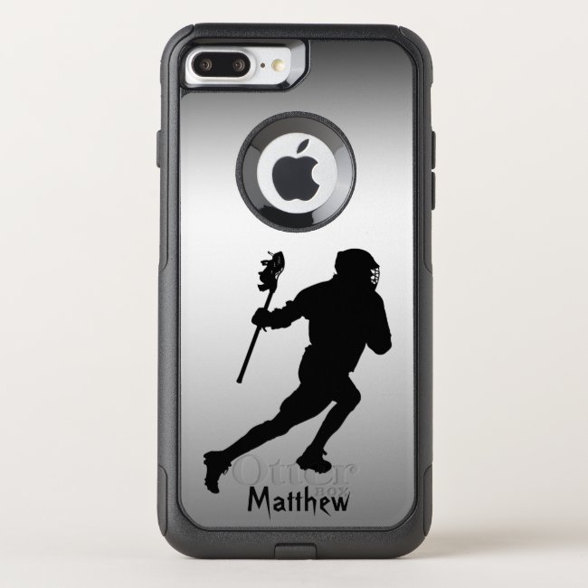 Lacrosse Silver Black Sports iPhone 8/7 Plus Case