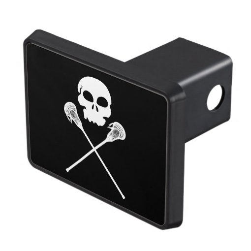 Lacrosse Skull Crossed Sticks Trailer Hitch Cover Zazzle