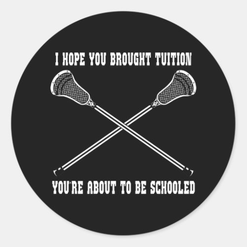 Lacrosse Smack Tuition Sticker