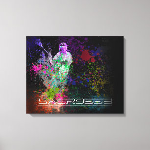 Lacrosse Splatter spread Canvas Print