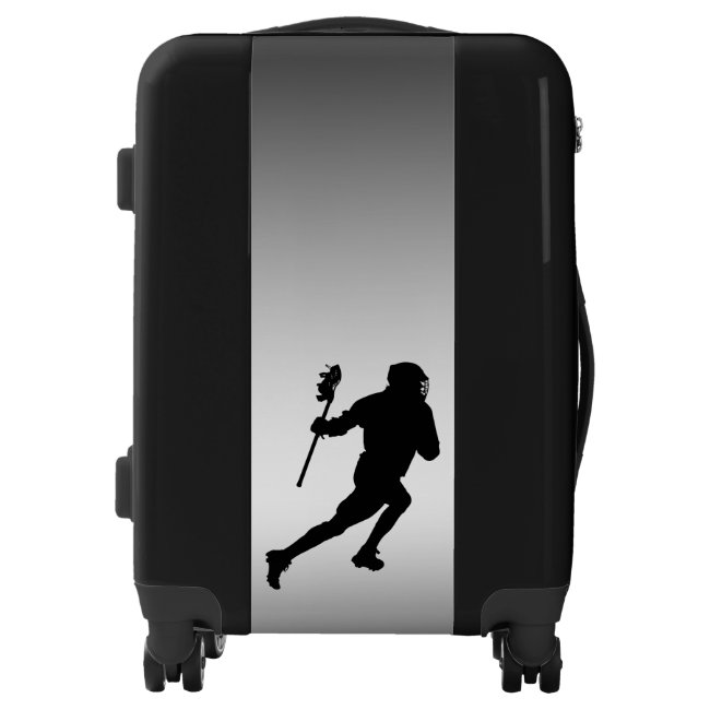 Lacrosse Sports Black and Silver Luggage