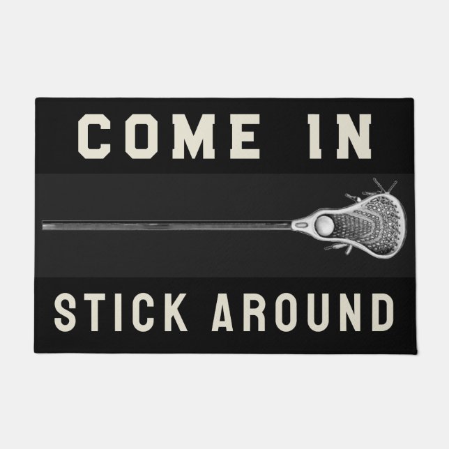 Lacrosse Sports Decor Doormat (Front)
