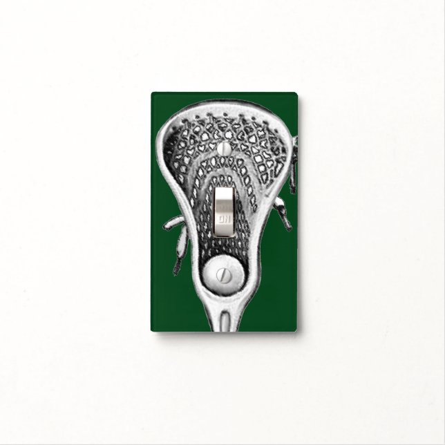 Lacrosse Sports Decor Light Switch Cover (In Situ)