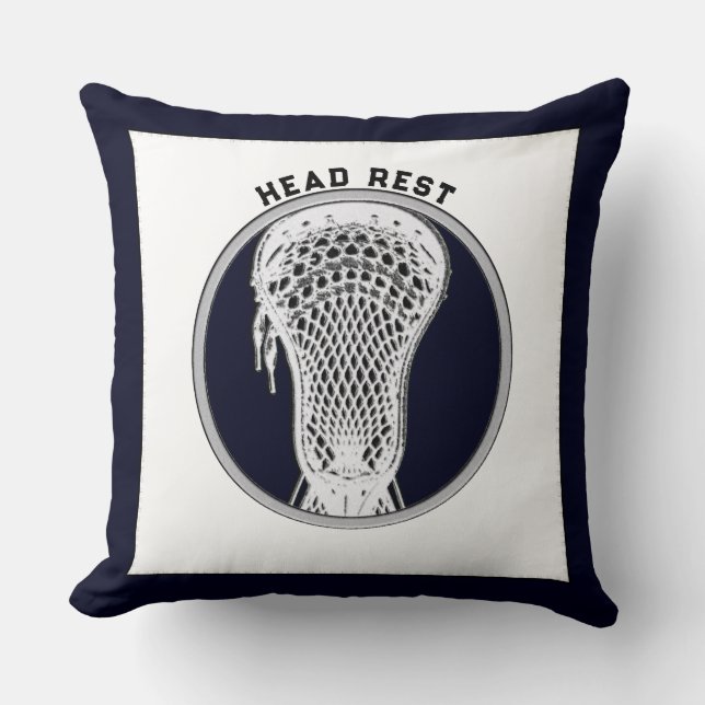 Lacrosse Sports Decor Throw Pillow (Front)