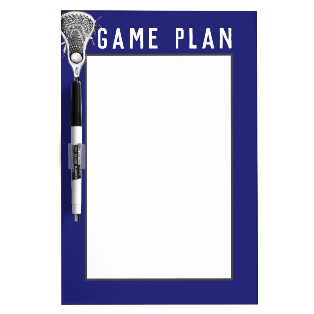 Lacrosse Sports Dry Erase Board (Front)