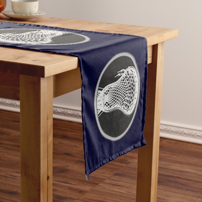 Lacrosse Sports Event Short Table Runner (In Situ)
