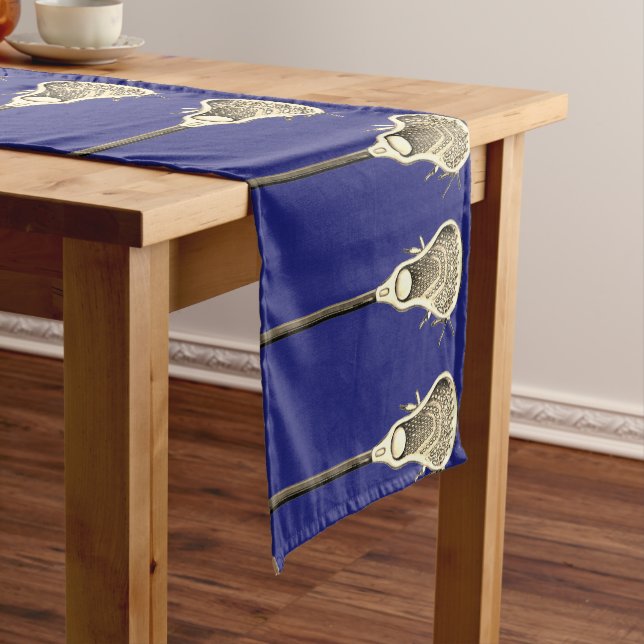 Lacrosse Sports Event Short Table Runner (In Situ)