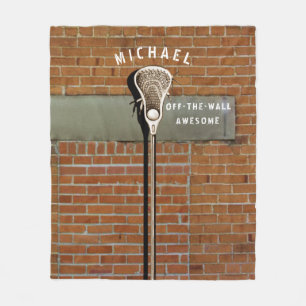Lacrosse Sports Fleece Blanket