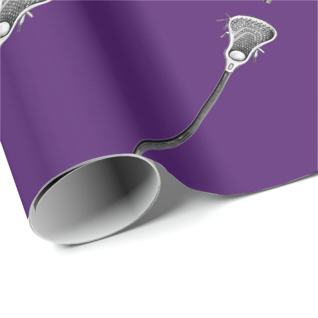 Lacrosse Sports Gift Wrapping Paper (Roll Corner)