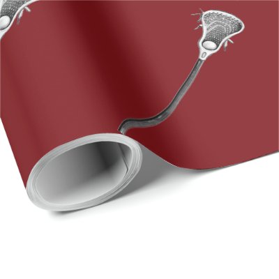 Lacrosse Sports Gift Wrapping Paper