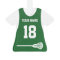 Lacrosse Sports Jersey Green with Number