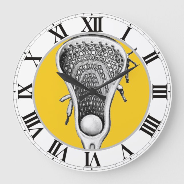 Lacrosse Sports Large Clock (Front)