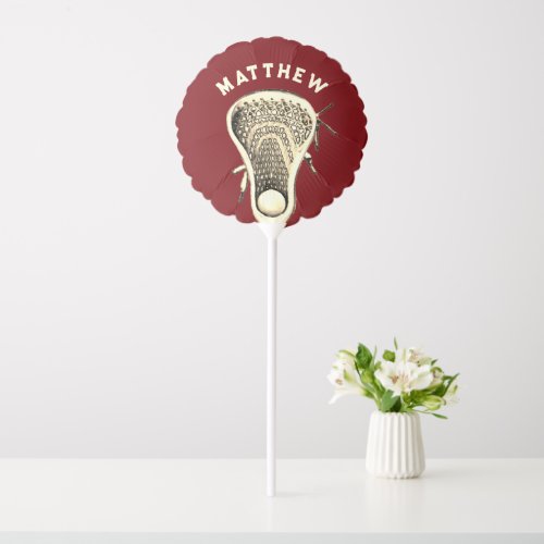 Lacrosse Sports Maroon Balloon