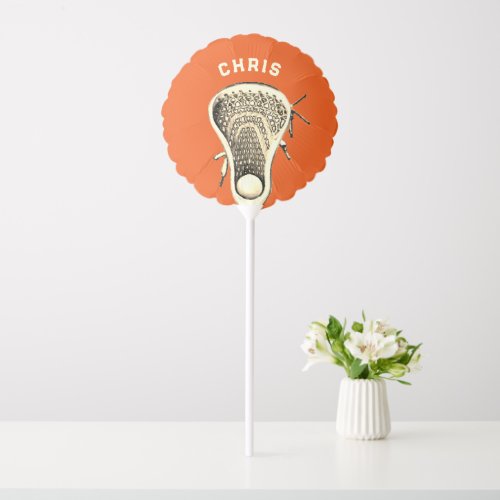 Lacrosse Sports Orange Balloon