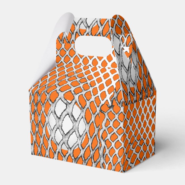 Lacrosse Sports Orange Favor Box (Front Side)