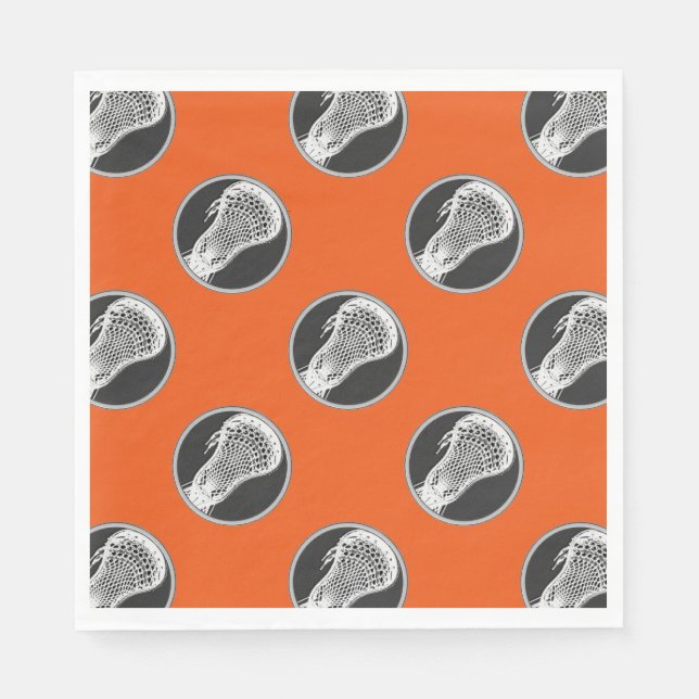 Lacrosse Sports Party Napkins (Front)
