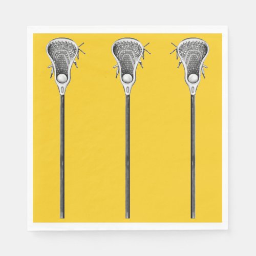 Lacrosse Sports Party Napkins