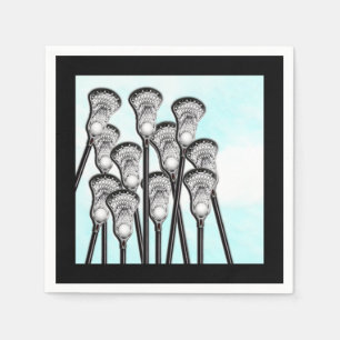 Lacrosse Sports Party Napkins