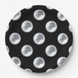 Lacrosse Sports Party Paper Plates