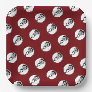 Lacrosse Sports Party Paper Plates