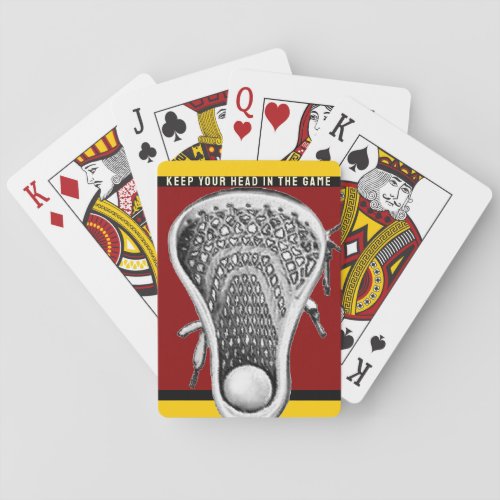 Lacrosse Sports Playing Cards