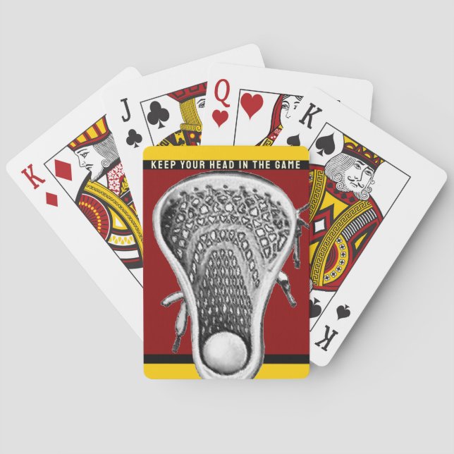 Lacrosse Sports Playing Cards (Back)
