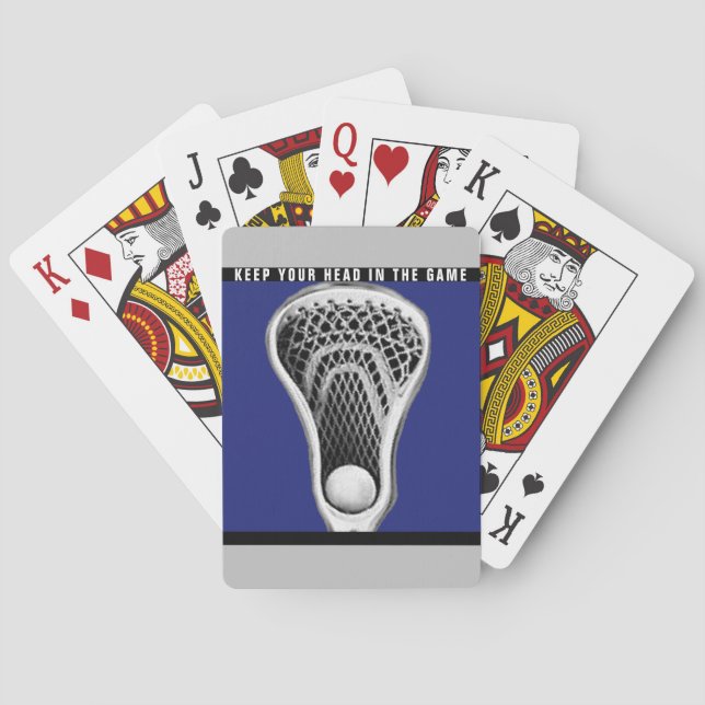 Lacrosse Sports Poker Cards (Back)