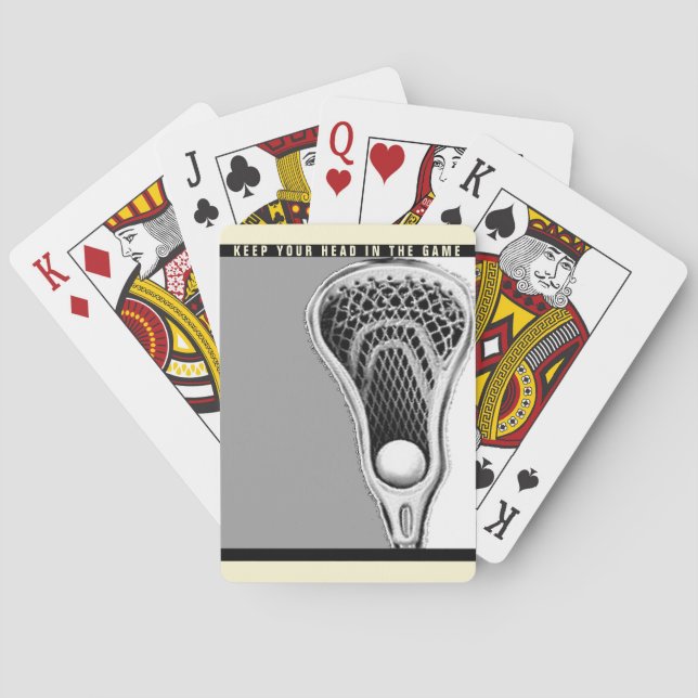 Lacrosse Sports Poker Cards (Back)