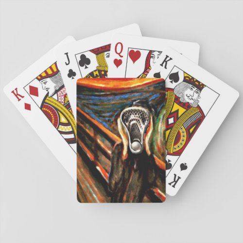 Lacrosse Sports Poker Cards