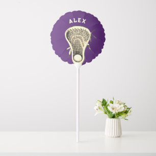 Lacrosse Sports Purple Balloon