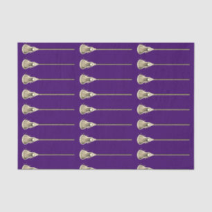 Lacrosse Sports Purple Tissue Paper