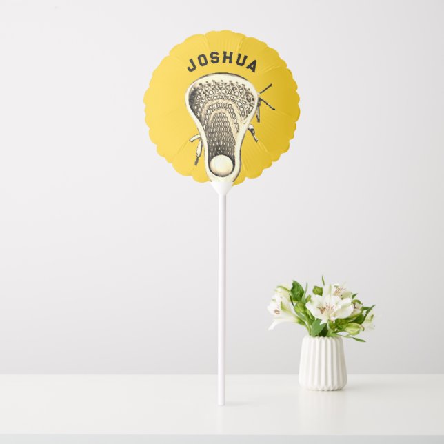 Lacrosse Sports Yellow Balloon (In SItu)
