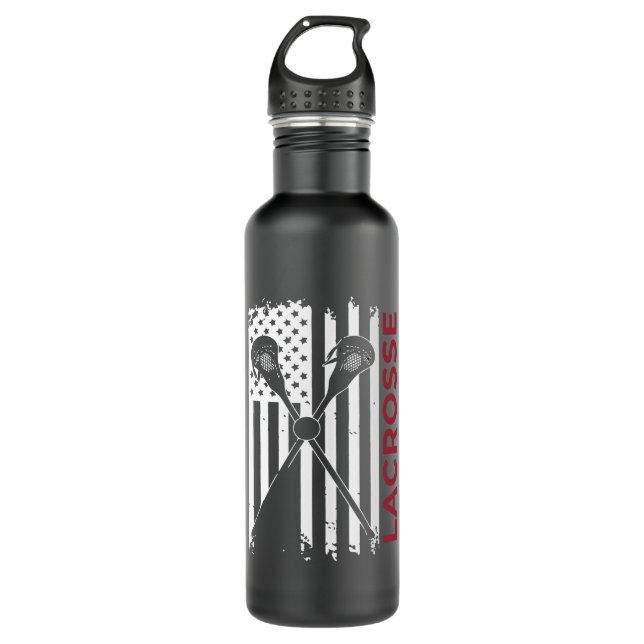Lacrosse Stainless Steel Water Bottle (Front)