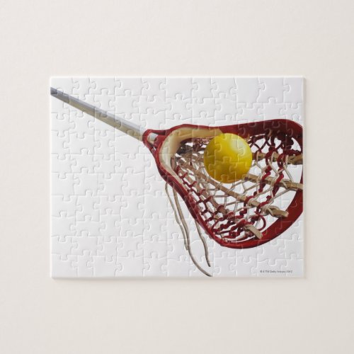 Lacrosse stick and ball jigsaw puzzle