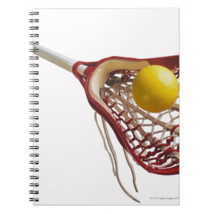 Lacrosse stick and ball notebook
