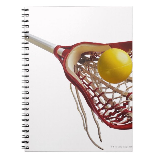 Lacrosse stick and ball notebook (Front)