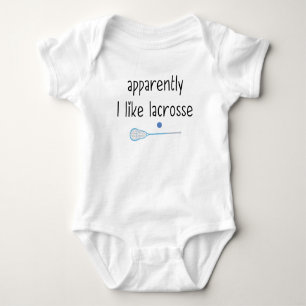 Lacrosse Stick Cute Lacrosse Baby Bodysuit