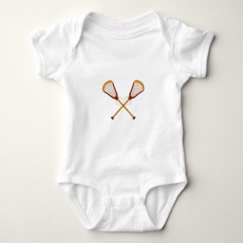 Lacrosse Sticks Baby Bodysuit