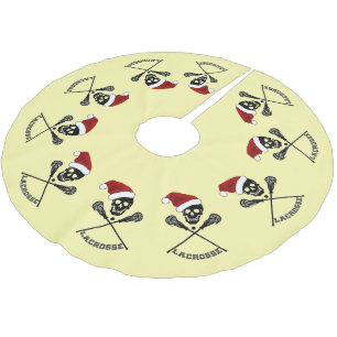 Lacrosse Sticks Christmas Brushed Polyester Tree Skirt