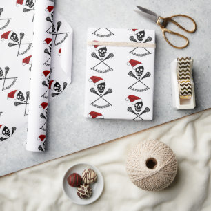 Lacrosse Sticks Christmas Wrapping Paper