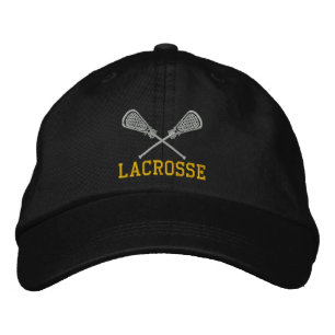 Lacrosse Sticks Crossed Embroidered Cap
