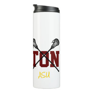 Lacrosse Sticks Custom Player NAME Team Colors Thermal Tumbler