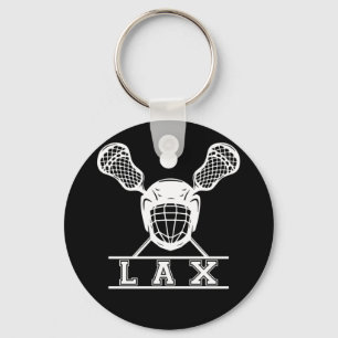 Lacrosse Sticks Emblem for LAX Players Keychain