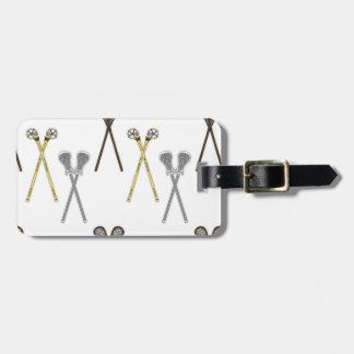 Lacrosse Sticks Luggage Tag