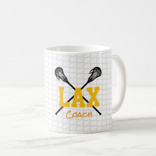 Lacrosse Sticks Net Team Colors Lax Coach Sports Coffee Mug