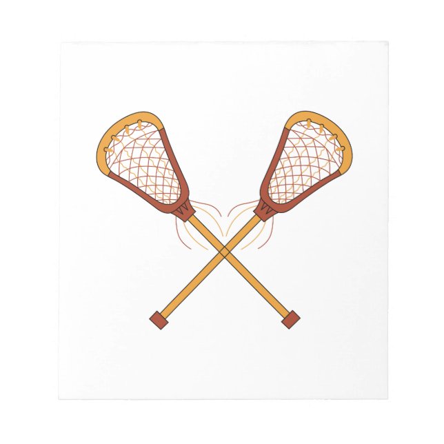 Lacrosse Sticks Notepad (Front)